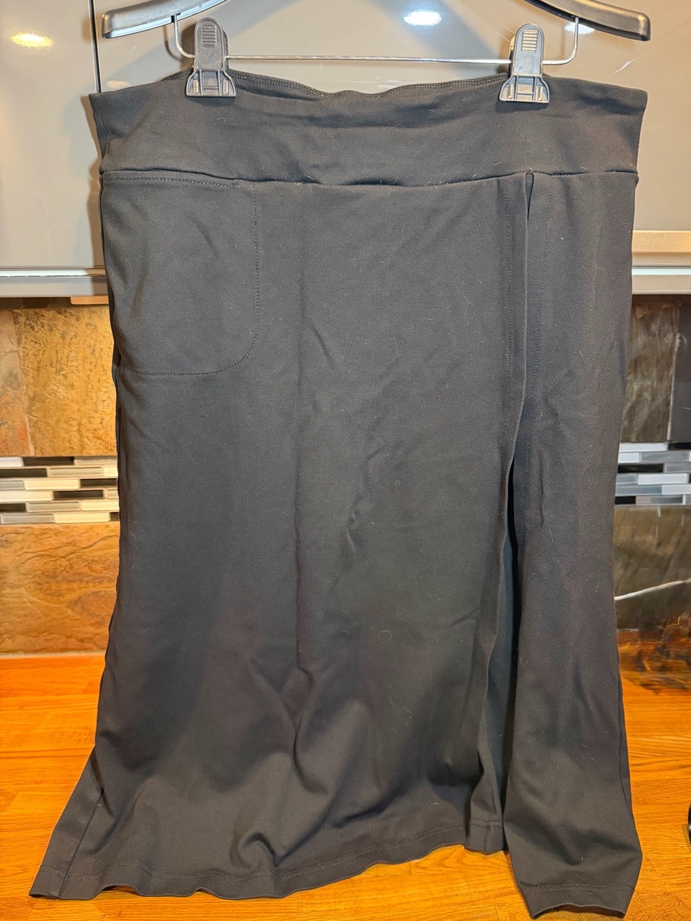 Betabrand Black 2-in-1 with Capri pants in Skirt